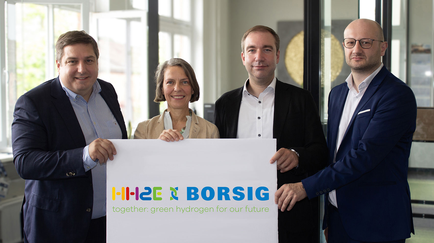 von links: Karsten Kinzig (HH2E), Dr. Ina Hahndorf (HH2E), Andi Ziermann (BZM), Martin Homann (BZM)